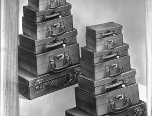 Suitcases confiscated from Jewish households (source: http://collections.jewishmuseum.cz)