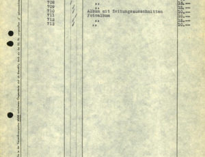 Treuhandstelle depot: Acceptance protocol (source: http://collections.jewishmuseum.cz)