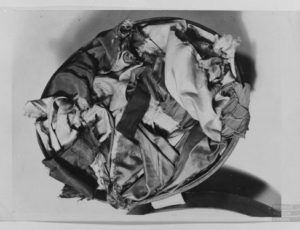 Unpicked pieces from confiscated clothes (source: http://collections.jewishmuseum.cz)