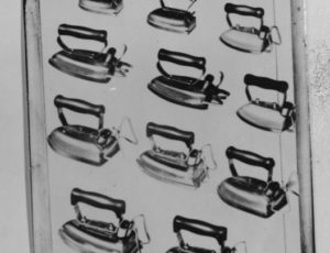 Flatirons confiscated from Jewish households (source: http://collections.jewishmuseum.cz)