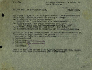 Přejímací list ze skladu Treuhandstelle (1942) (zdroj: http://collections.jewishmuseum.cz)